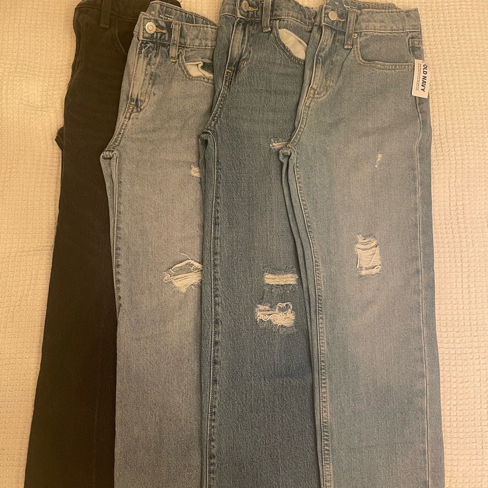 Girls Size 10 Old Navy Wide leg Jeans